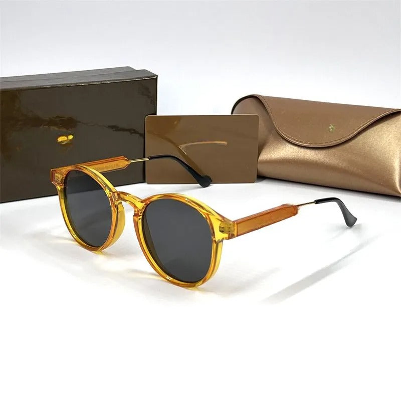 Luxury Designer Orange Grey Sunglasses GS1999 - TUZZUT Qatar Online Shopping