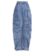 Women's Fashion Casual Denim Wide Leg Pants    S4936920 - TUZZUT Qatar Online Shopping