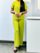 Women Trendy Round Neck Summur Crop Co-ord Set TZ4514 - TUZZUT Qatar Online Shopping