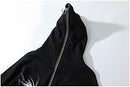Men Casual Black Oversized Jacket Zipper Sweatshirt Fashion Streetwear    B603581 - TUZZUT Qatar Online Shopping