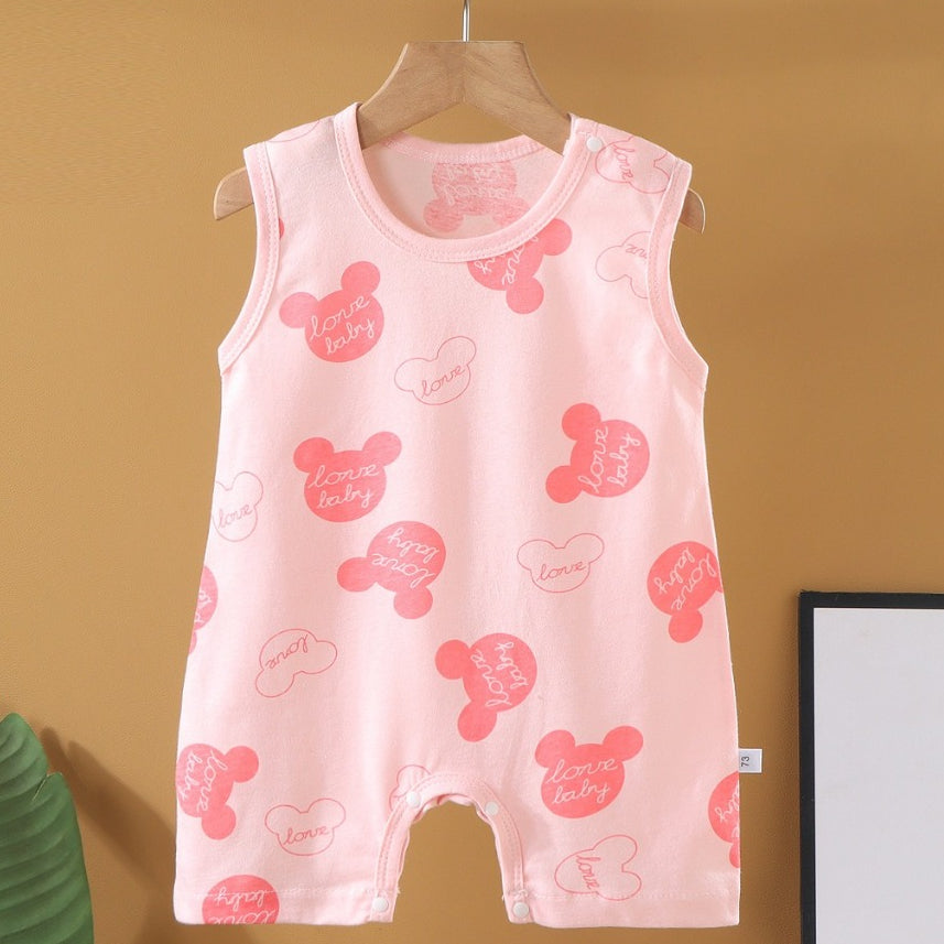 Baby Round Neck Short Sleeve Casual Jumpsuit 1589184 Baby Round Neck Short Sleeve Casual Jumpsuit 1589184