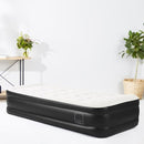 QUEES Single High Adjustable Inflatable Air Mattress 196x95x46cm | Camping Outdoor Home Travel Car Air Bed - TUZZUT Qatar Online Shopping