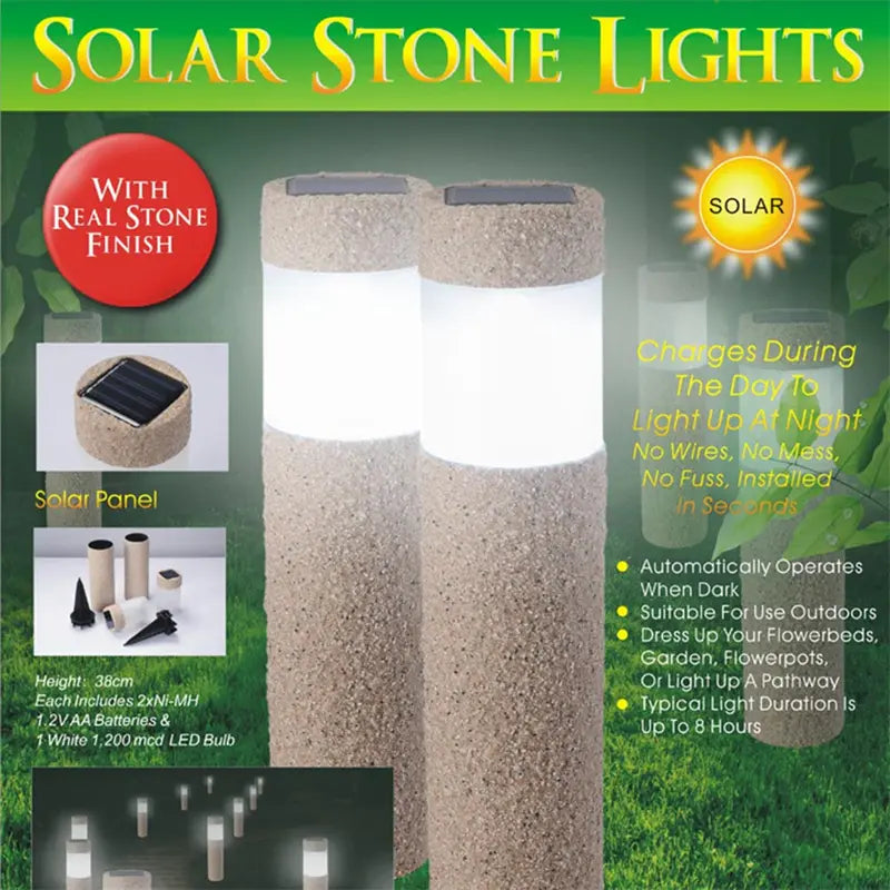 Solar Sandstone Outdoor Decorative Integrated LED Landscape Street Light - Tuzzut.com Qatar Online Shopping