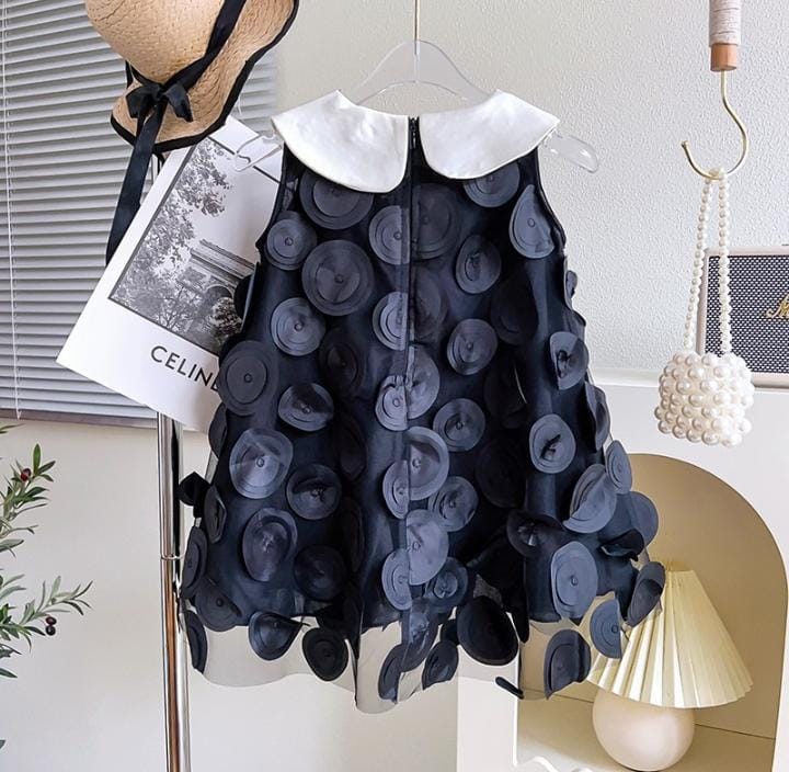 Girls Black Mesh Beach Party Dress 521319 Girls Black Mesh Beach Party Dress 521319