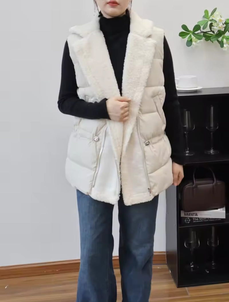 Sleeveless Oversized Coat For Autumn Winter 61481 - TUZZUT Qatar Online Shopping