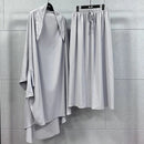 Plain Islamic clothing Middle East Arab robe Muslim solid color Large size abaya jalabiya for women long Prayer dress S4594482 - Tuzzut.com Qatar Online Shopping