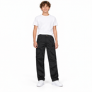 Black Cargo Trousers with Angled Zip Pockets MC-A16