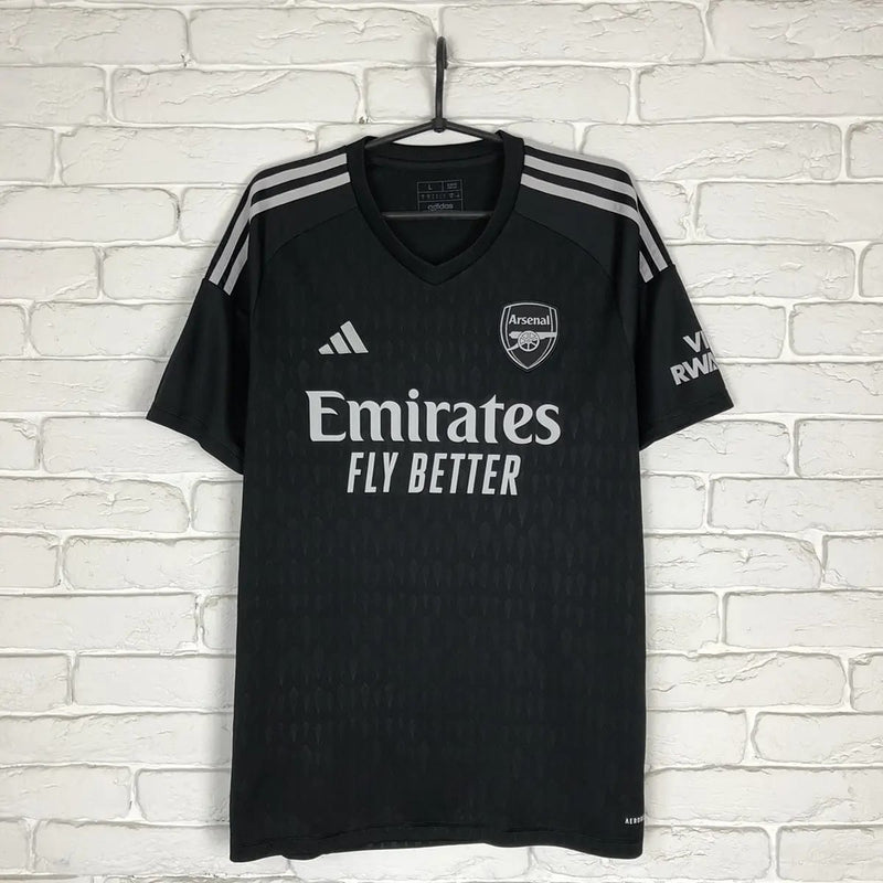 PLAYER ARSENAL 23/24 Black GOALKEEPER Shirt Jersey   030611 - TUZZUT Qatar Online Shopping