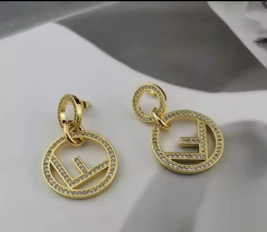 Double Ring Diamond Earrings DE72 Double Ring Diamond Earrings DE72