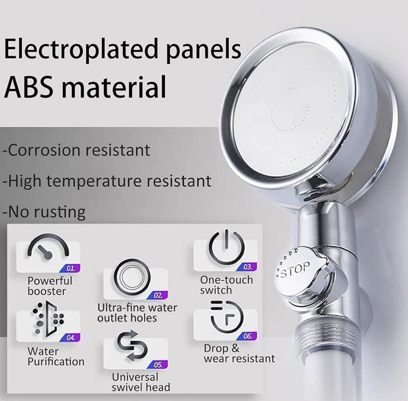 High Pressure Shower Head 681999 - TUZZUT Qatar Online Shopping