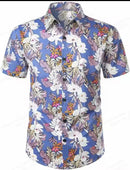 Men's Hawaiian Blouse, Cuban Lapel, Beach Shirt, Floral Shirts, Clothing    X5031963 - TUZZUT Qatar Online Shopping