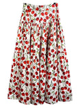 Women Summer Sweet Cherry Print Long Skirt  824225 - TUZZUT Qatar Online Shopping