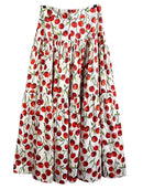 Women Summer Sweet Cherry Print Long Skirt  824225 - TUZZUT Qatar Online Shopping