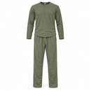 Olive Green Long-Sleeve Top & Drawstring Trouser Set - M