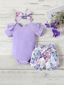 3pcs set for baby girls cute and stylish romper   432467 - TUZZUT Qatar Online Shopping