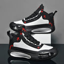 Basketball Shoes for Men Lace-Up High Top Sneakers Mens Retro Basketball Shoes Breathable Trend Men Sneakers Walking Shoes   X3612194 - TUZZUT Qatar Online Shopping