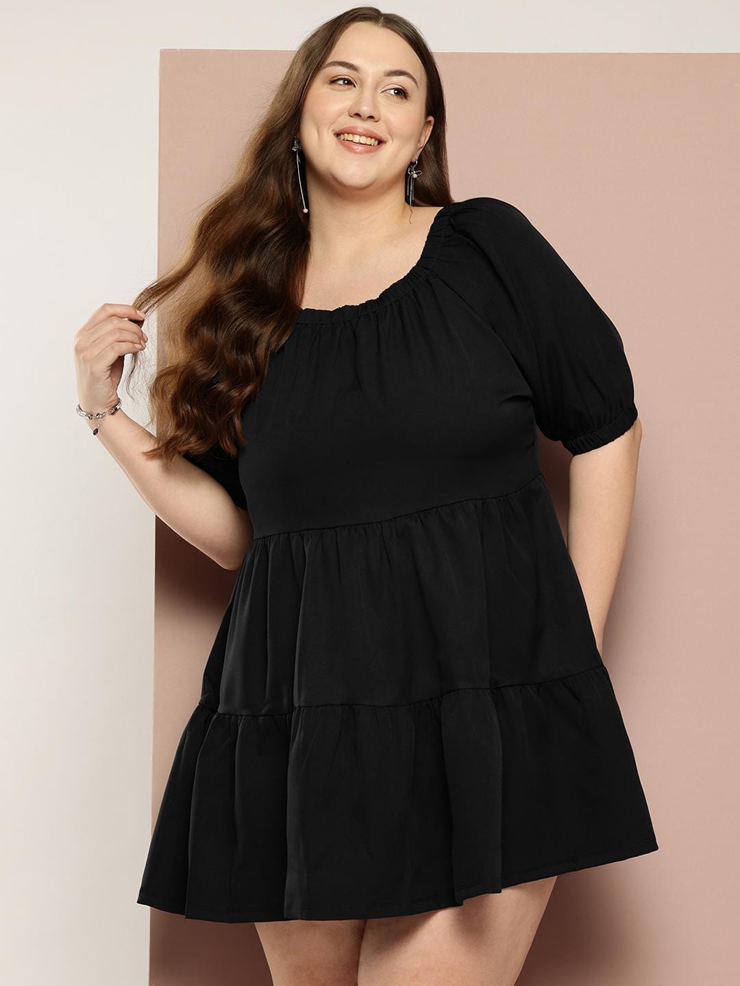 Women's Short Sleeve Mini Dress F-5589 Women's Short Sleeve Mini Dress F-5589