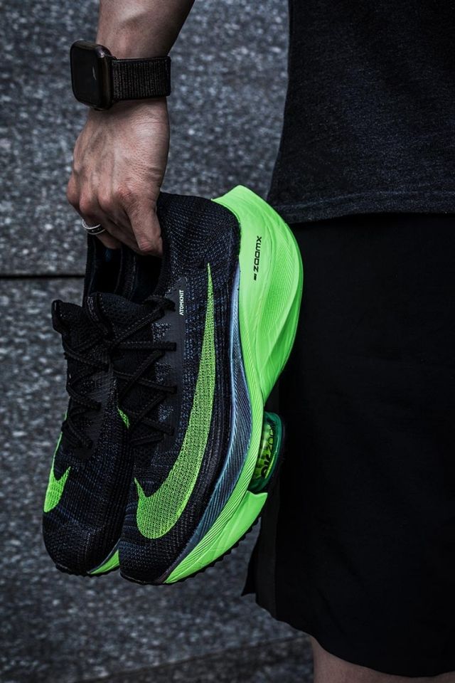 Black Electric Green Air Zoom Sneakers CI9925 - TUZZUT Qatar Online Shopping