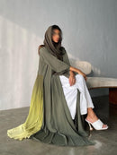 Women's Long Sleeve Gradient Color Abaya 503642 - TUZZUT Qatar Online Shopping