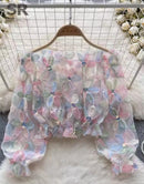 Women's Floral Patchwork Blouse   X5035566 - TUZZUT Qatar Online Shopping