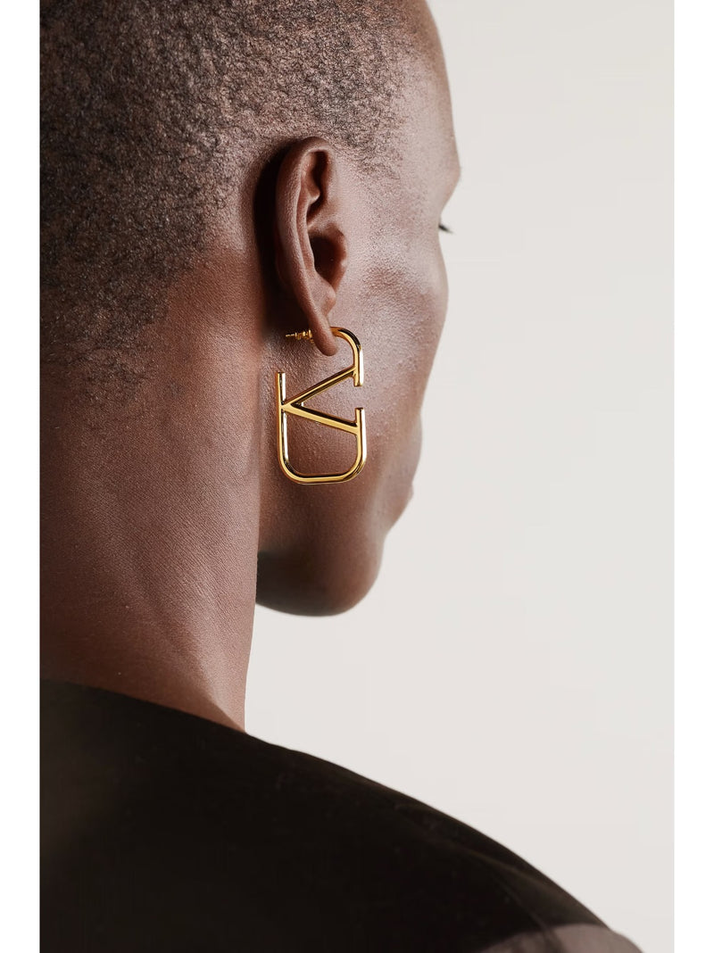 Garavani Signature Metal Earrings DN2074 - TUZZUT Qatar Online Shopping