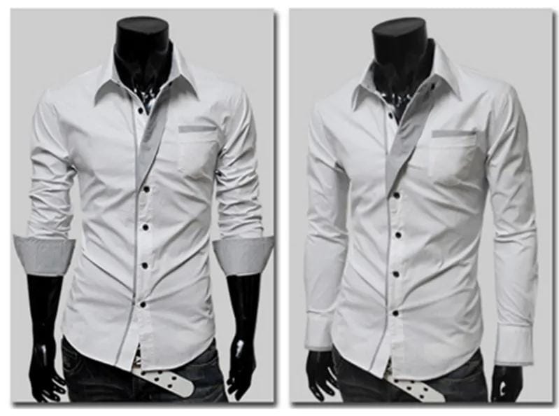 New Fashion Camisa Masculina Long Sleeve Shirt Men Slim fit Design Formal Casual Brand Male Dress Shirt L S4468309 New Fashion Camisa Masculina Long Sleeve Shirt Men Slim fit Design Formal Casual Brand Male Dress Shirt L S4468309
