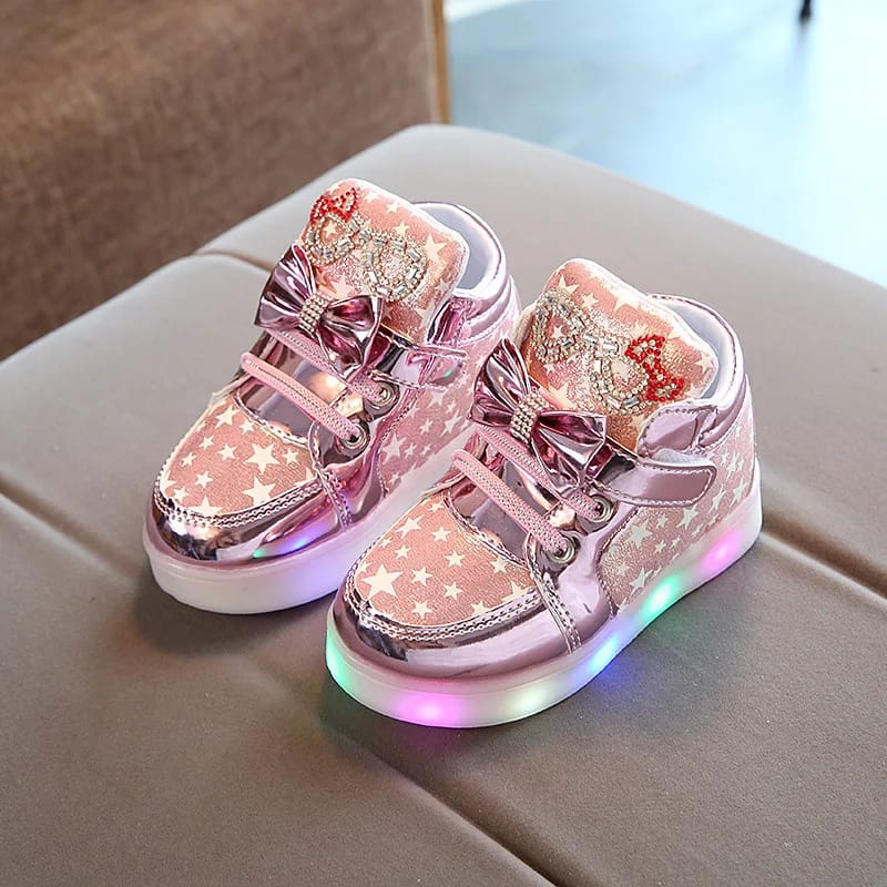 Children's Led Sneakers Girls Glowing Kids Shoes for Girls Luminous Girls Sneakers 21 - Tuzzut.com Qatar Online Shopping