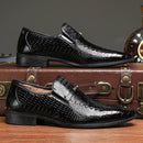 Crocodile-Embossed Leather Shoes 3195 - TUZZUT Qatar Online Shopping