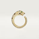 Panther Ring Yellow Gold Diamonds DN2030 - TUZZUT Qatar Online Shopping