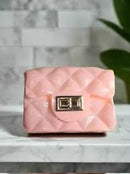 New Mini Jelly Bag With Chain Argyle Pearl Handbag - TUZZUT Qatar Online Shopping