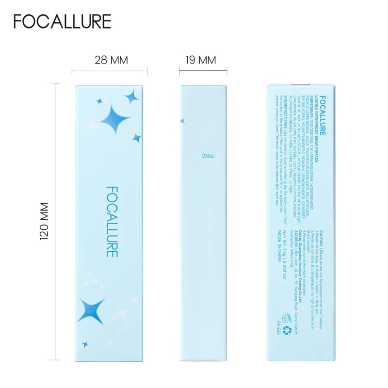 FOCALLURE - FA-E23 Lasting Waterproof Brow Pomade - TUZZUT Qatar Online Shopping