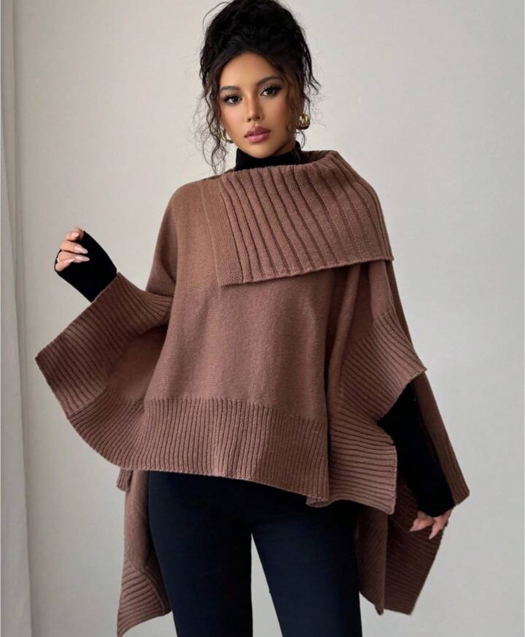 Womens Winter Cape Sweater 68332 Womens Winter Cape Sweater 68332