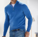 Men Fall Winter Sweater Zipper Warm Top   S9742013 - TUZZUT Qatar Online Shopping