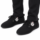 Size-EU 42 Black Lace-Up Casual Shoes with Contrast Patch MF 1916