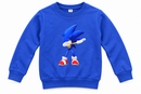 Boys Royal Blue Sonic Graphic Sweatshirt  X853331- Size 110 cm