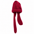Knitted Hat with Attached Scarf