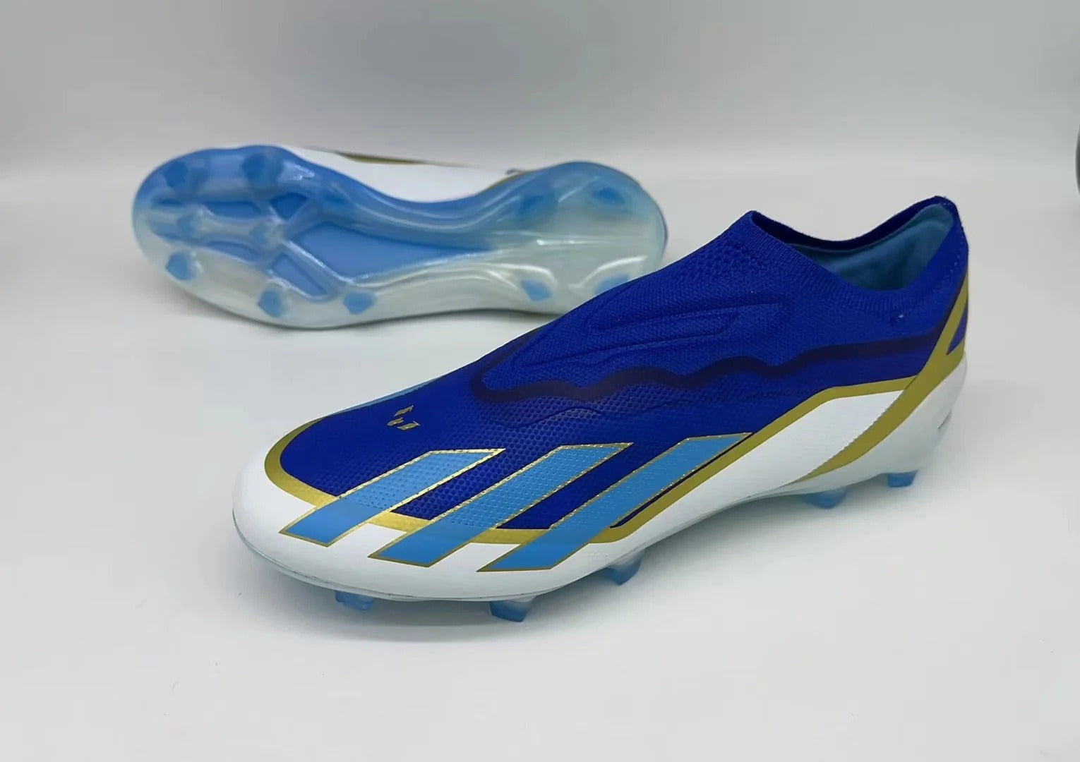 Messi Series Ballon d'Or Knitted No Lace Blue IE6630 Messi Series Ballon d'Or Knitted No Lace Blue IE6630