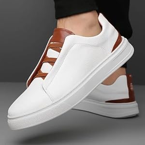 Off White Deerskin Triple Stitch Sneakers Z1000 - TUZZUT Qatar Online Shopping