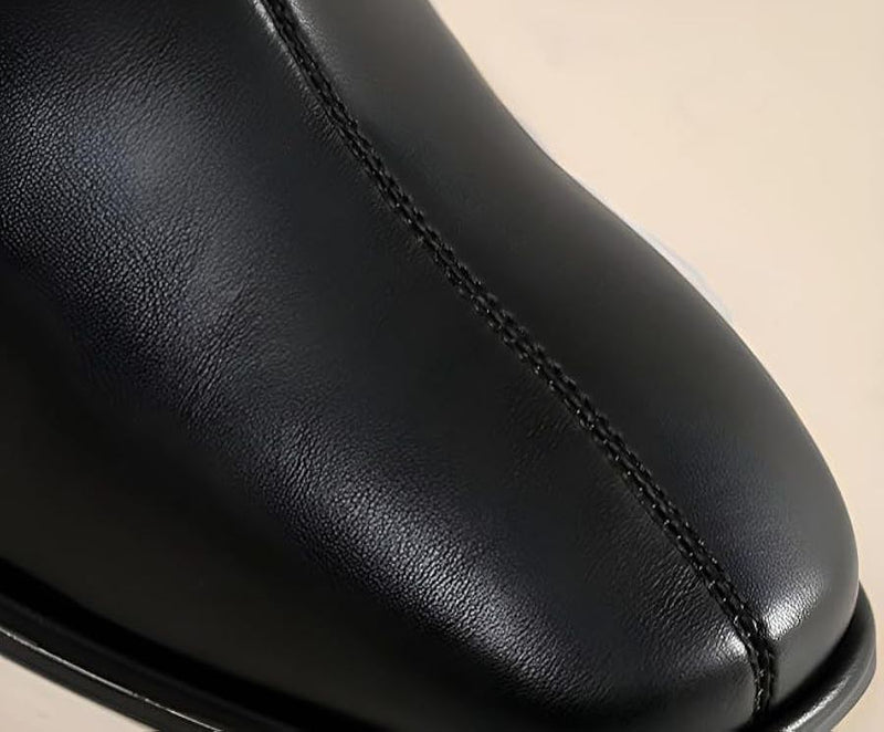 Stretch Knitted High Chunky High Heel Boots for Women HB2332 - TUZZUT Qatar Online Shopping