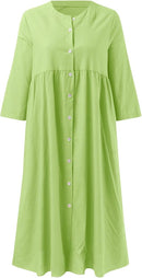 Women Fashion Casual Summer Linen Shirt   B72561 - TUZZUT Qatar Online Shopping