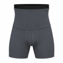 Men’s Charcoal Grey High-Waist Shapewear ShortsS4675620 - 2XL