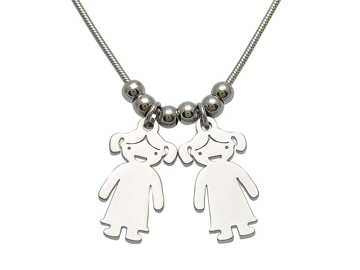 Personalized Pendant Necklace Silver N255 Personalized Pendant Necklace Silver N255