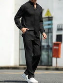 Men's Long Sleeve Shirt And Pants Set   S496317 - TUZZUT Qatar Online Shopping