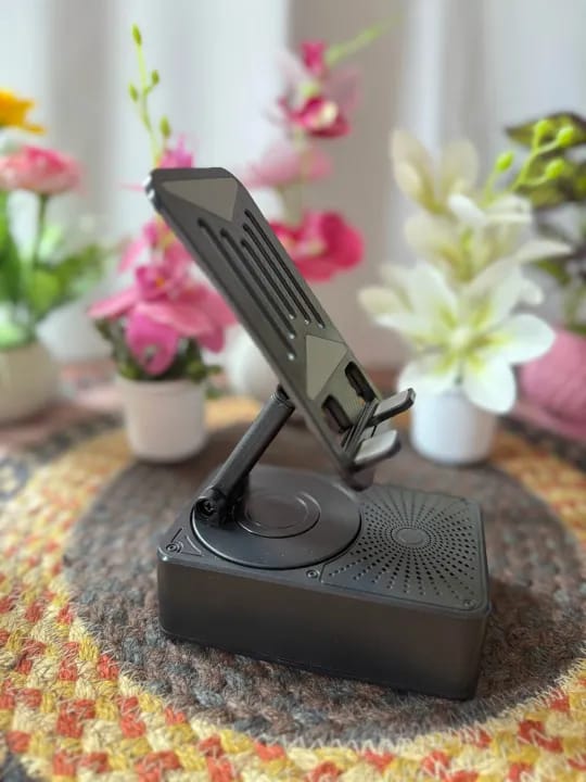 WYS-2301BT Foldable Mobile Phone stand with speaker Desk Holde WYS-2301BT Foldable Mobile Phone stand with speaker Desk Holde