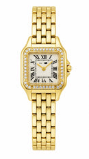 Panther Yellow Gold Diamonds Watch CR636