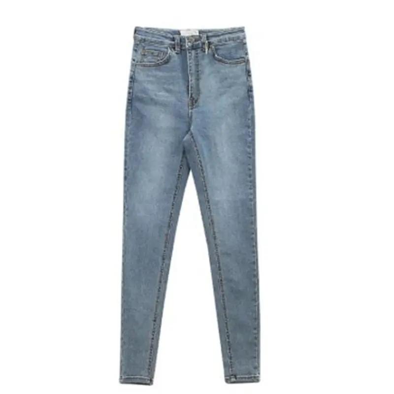 Girls Blue Women's Jeans Retro Washed Elastic S S4415267