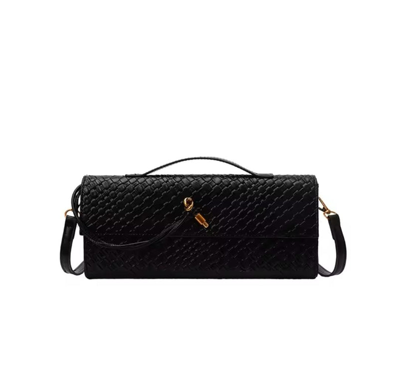 Women New Hand-woven Soft Pu Leather Single Shoulder Bag   S5091223 - TUZZUT Qatar Online Shopping