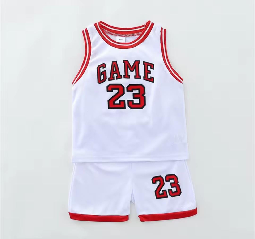 Children's Sports Basketball Clothes Tops+Shorts 2PCS/Suit 1715417 Children's Sports Basketball Clothes Tops+Shorts 2PCS/Suit 1715417