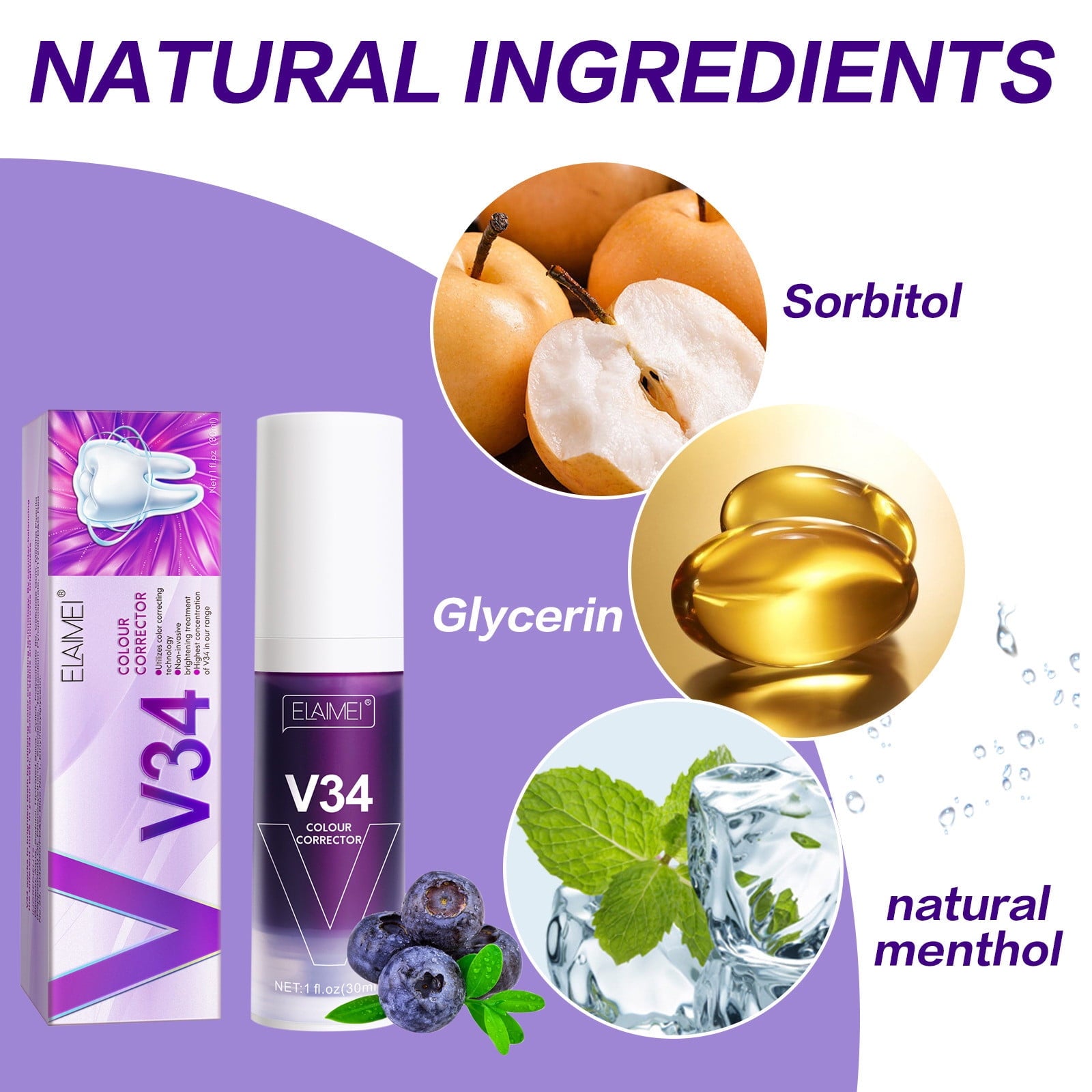 V34 Sensitive Teeth Whitening Toothpaste 30ml V34 Sensitive Teeth Whitening Toothpaste 30ml