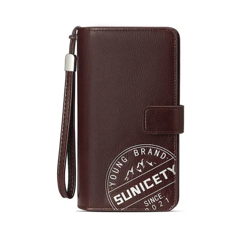 New Long style  Phone Bag  with  Multiple Card  Postion Simple Zipper Business mens Wallet - S4773660
